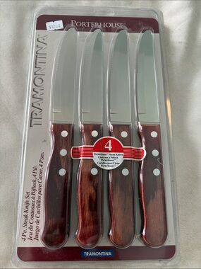 NIP TRAMONTINA PORTERHOUSE FOUR STEAK KNIFES